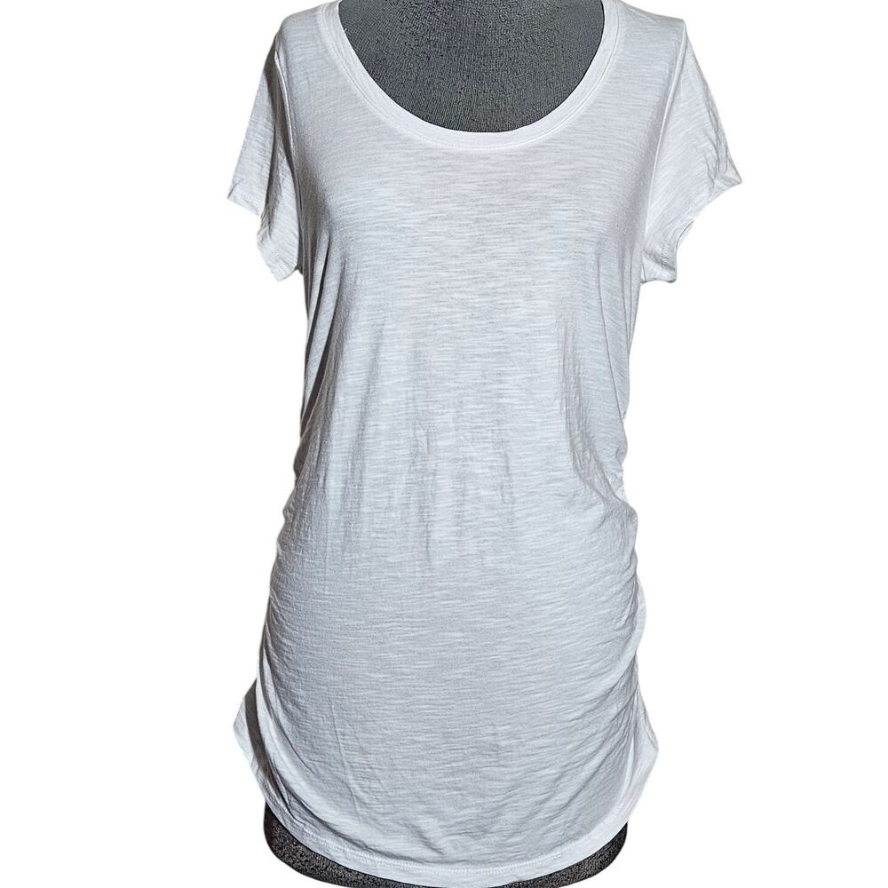White Cotton Maternity Tee Size Medium
